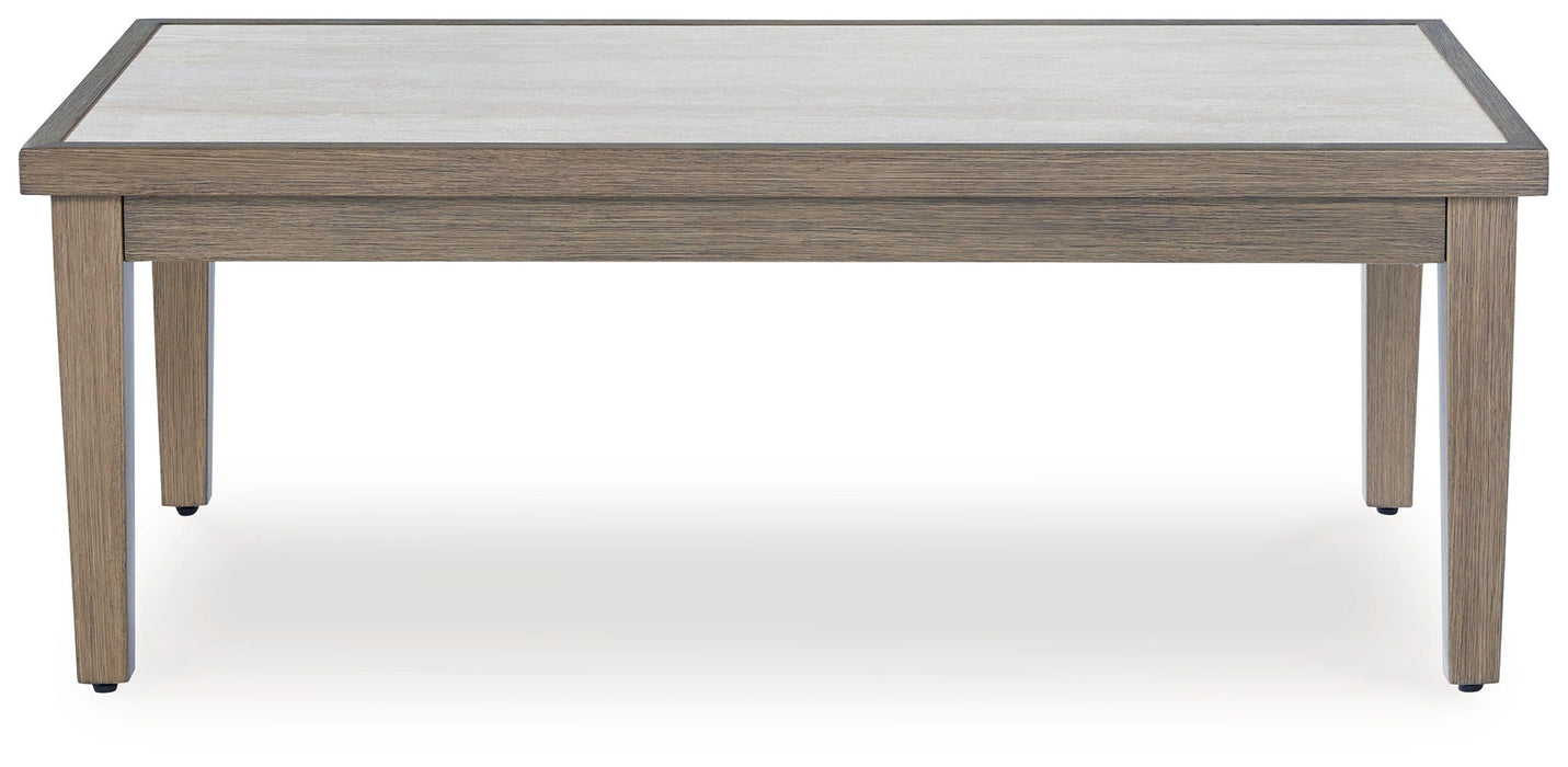 Rainier Ranch - Rectangular Cocktail Table - Brown / Beige