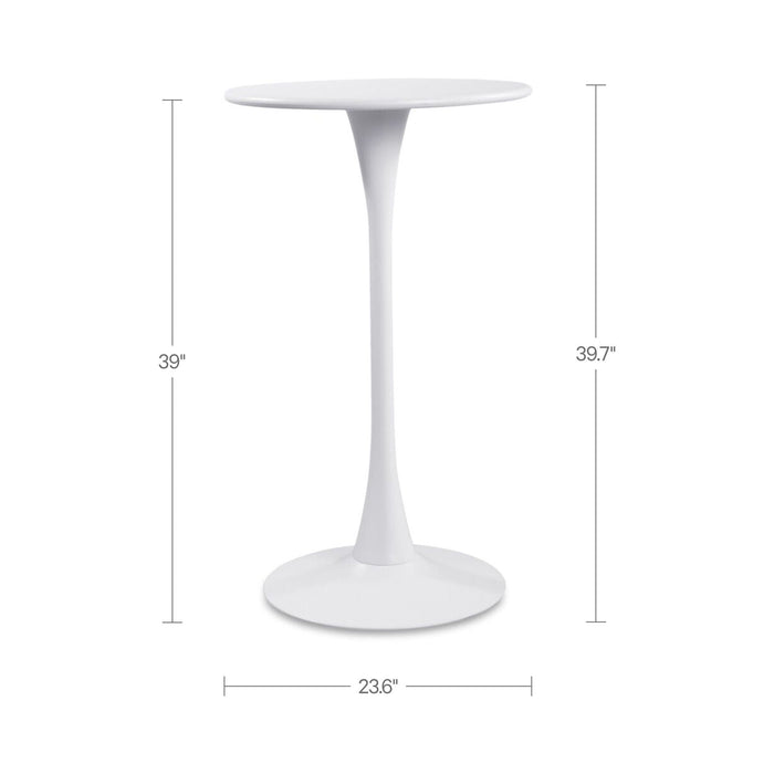 Gage - Outdoor Bar Table - White
