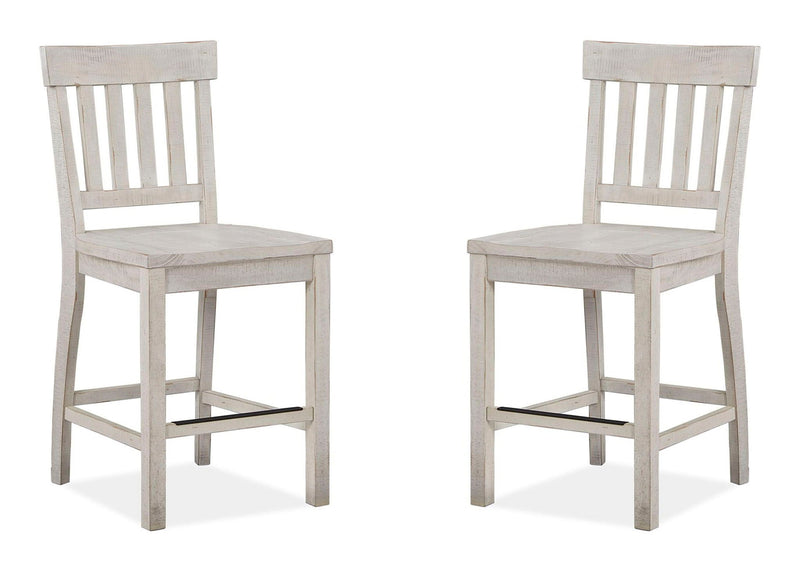 Bronwyn - Counter Chair (Set of 2) - Alabaster