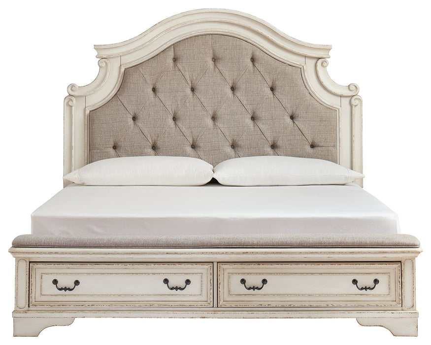 Realyn Two tone Upholstered Bed