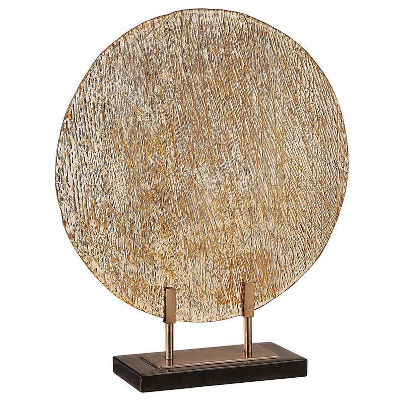 Layan - Art Glass Charger - Gold