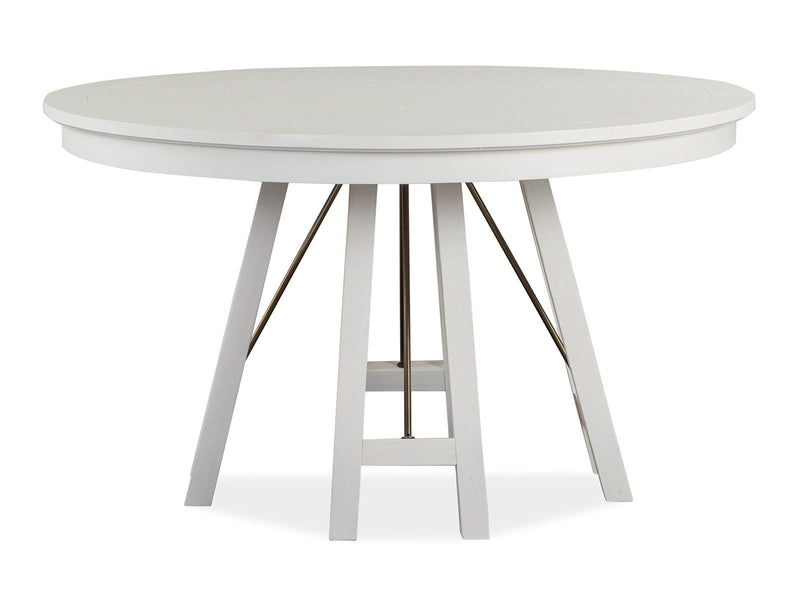 Heron Cove - Round Dining Table - Chalk White