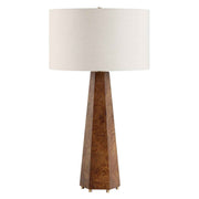 Mccaffrey - Tapered Burl Table Lamp - Woodtone
