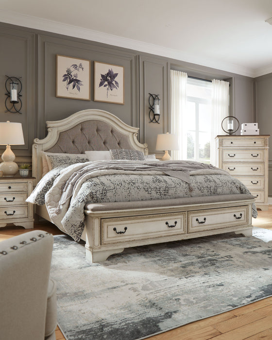 Realyn Two tone Upholstered Bed