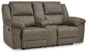 Laresview - Dbl Reclining Loveseat with Console - Fossil