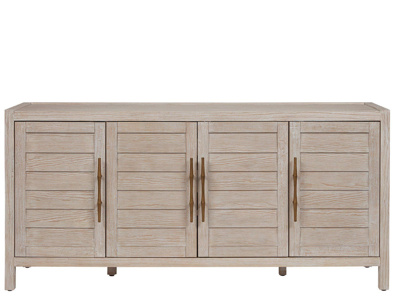 Getaway Media Console Light Brown