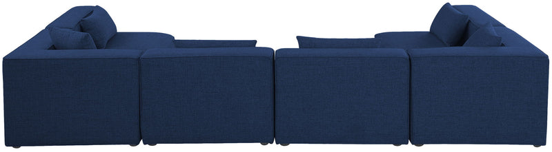 Cube - Linen 6 Piece Modular Armless Sectional