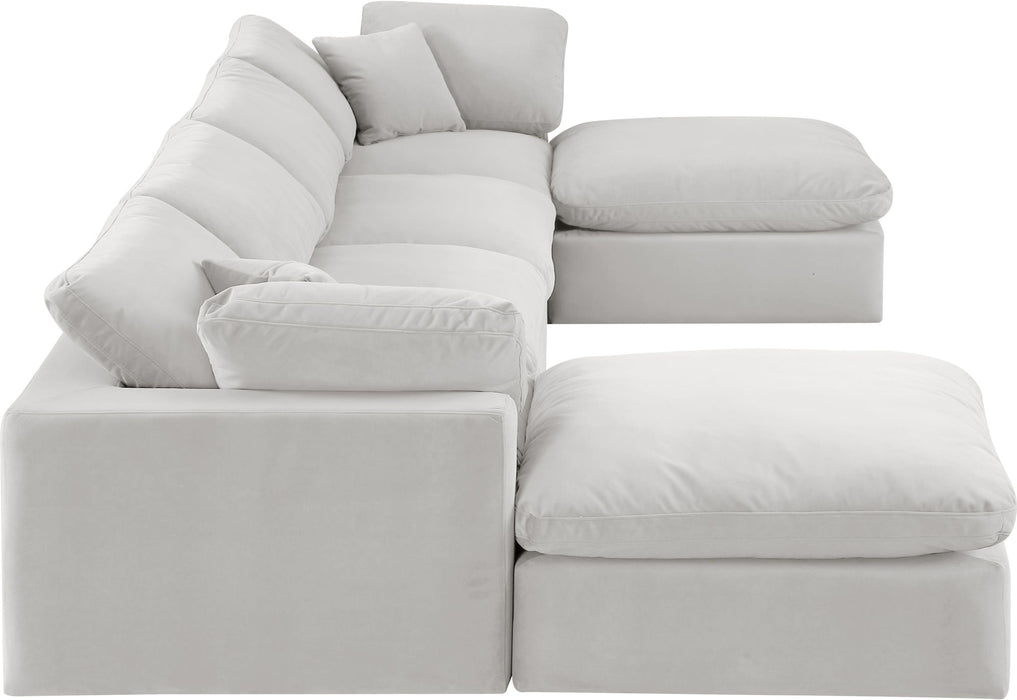 Comfy - 6 Piece Velvet Modular Double Chaise Sectional