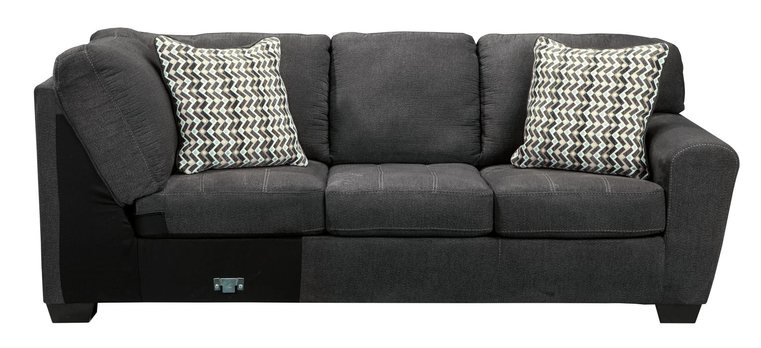 Ambee Slate Left Arm Facing Chaise 3 Pc Sectional