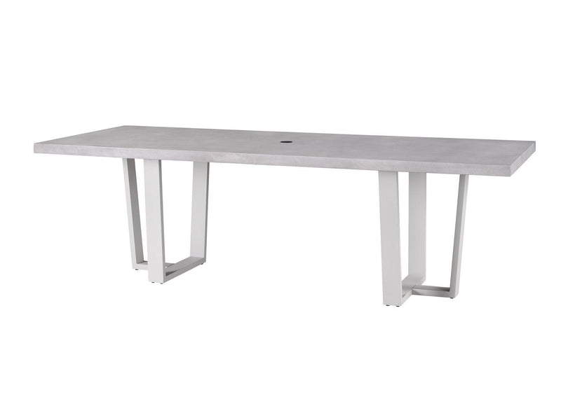 Coastal Living Outdoor South Beach Dining Table Pearl Silver