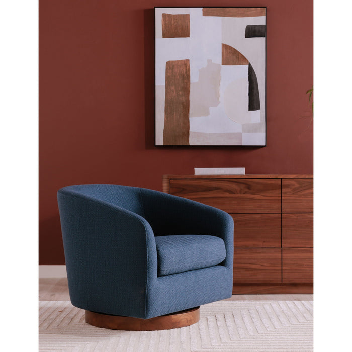 Oscy - Swivel Chair - Dark Atlantic / Blue