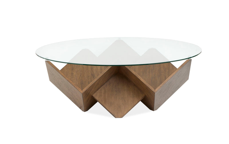 Vector - Round Cocktail Table - Russet