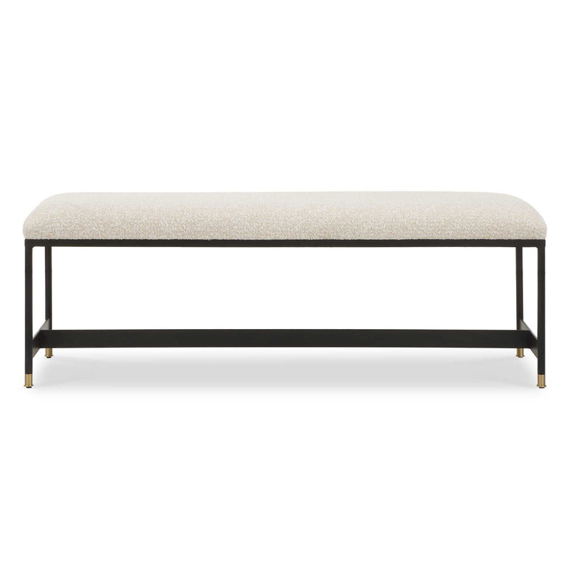 Halston - Upholstered Bench - White