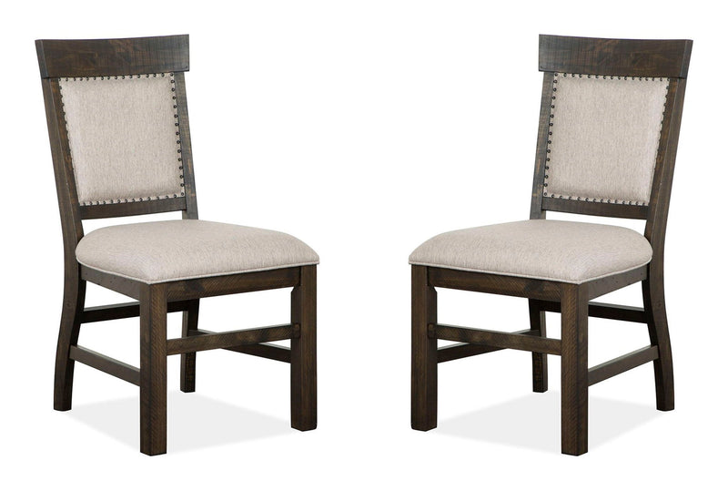 Bellamy - Dining Side Chair With Upholstered Seat & Back (Set of 2) - Peppercorn