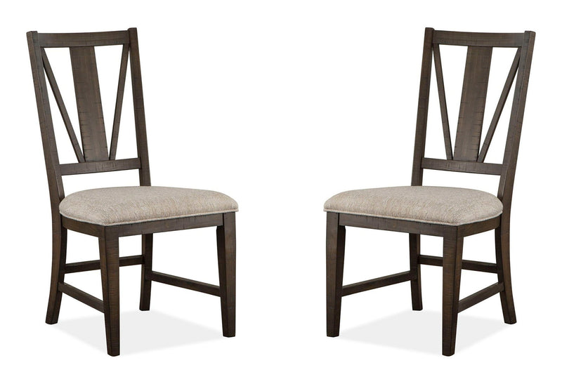 Westley Falls - Dining Side Chair With Upholstered Seat (Set of 2) - Graphite