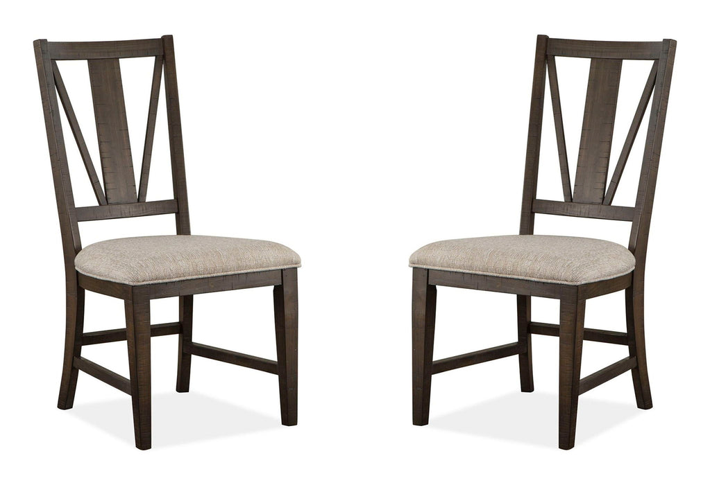 Westley Falls - Dining Side Chair With Upholstered Seat (Set of 2) - Graphite