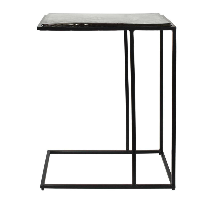 Mateo - Glass Top Accent Table - Black
