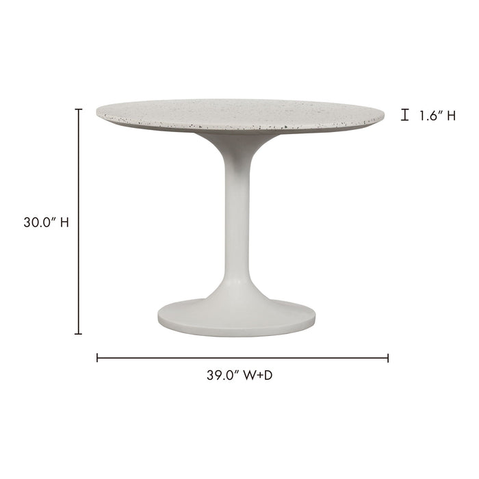 Tuli - Cafe Table - Pearl Silver