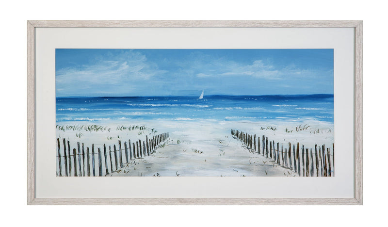 Open Invitation Framed Print - Blue