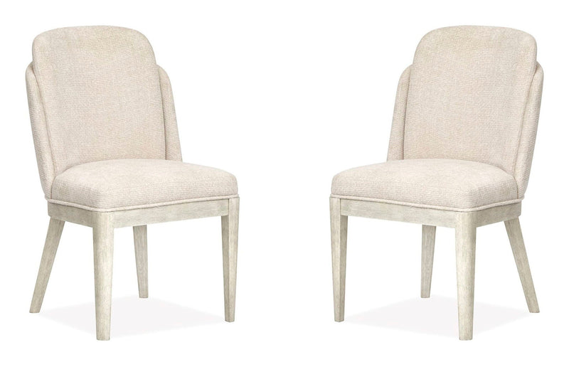 Lorelei - Upholstered Host Chair (Set of 2) - Misty Cloud
