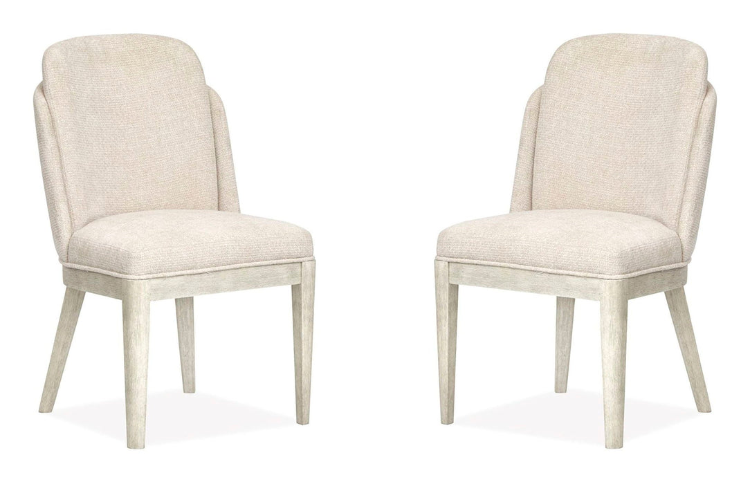 Lorelei - Upholstered Host Chair (Set of 2) - Misty Cloud