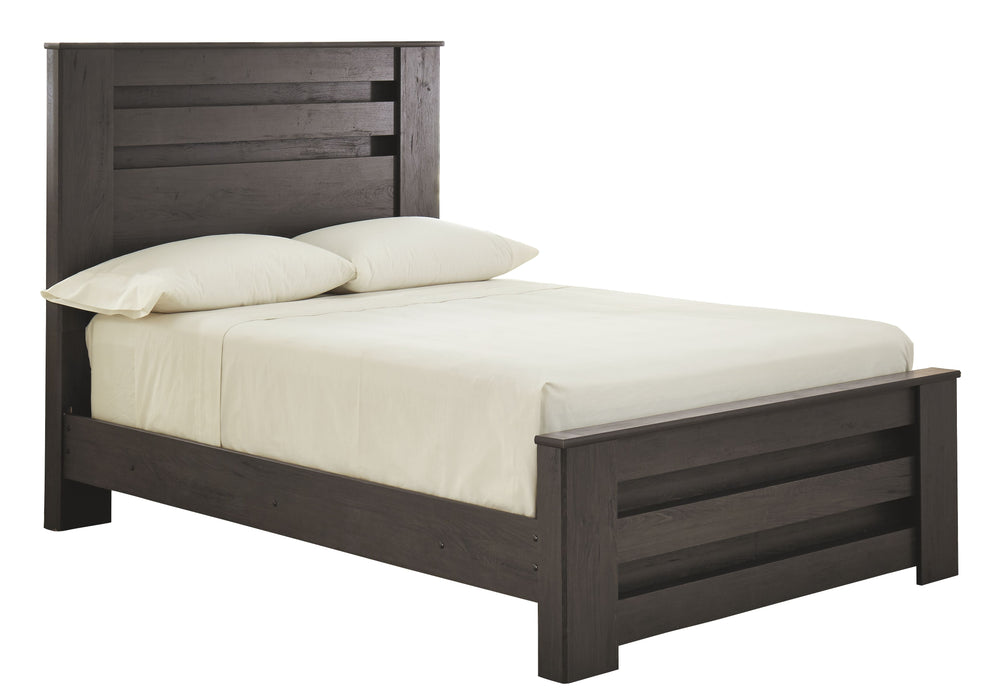 Brinxton Charcoal Panel Bed - Double/Full Size