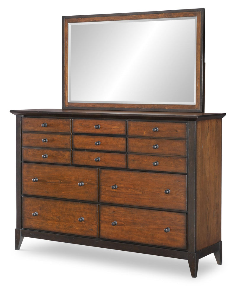 Fenmore - Dresser - Mocha And Distressed Cherry