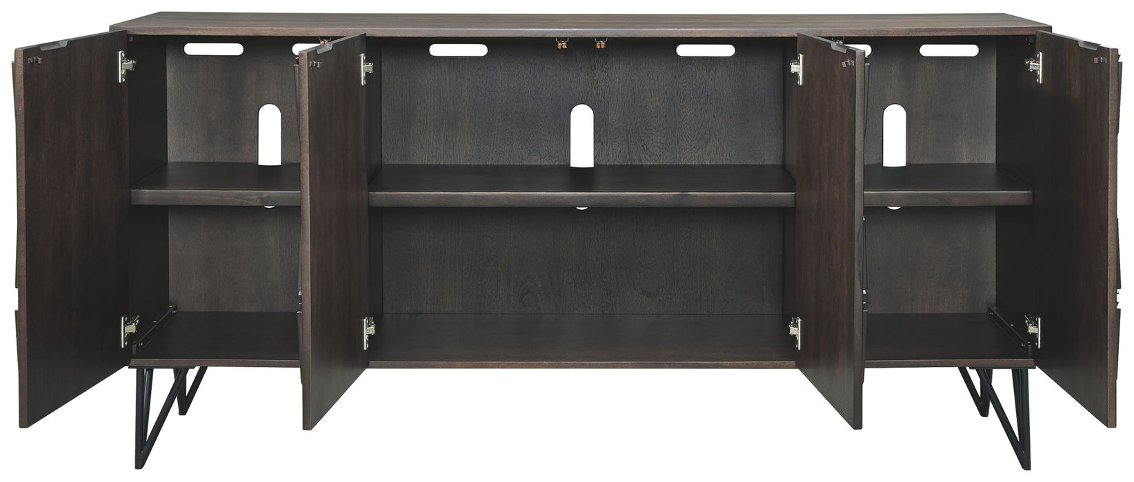 Chasinfield - Extra Large TV Stand - Dark Brown