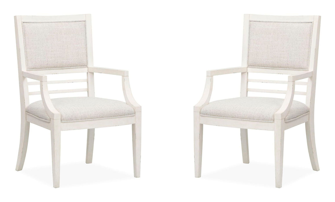 Echo Isles - Upholstered Arm Chair (Set of 2) - Sea Pearl And Driftwood