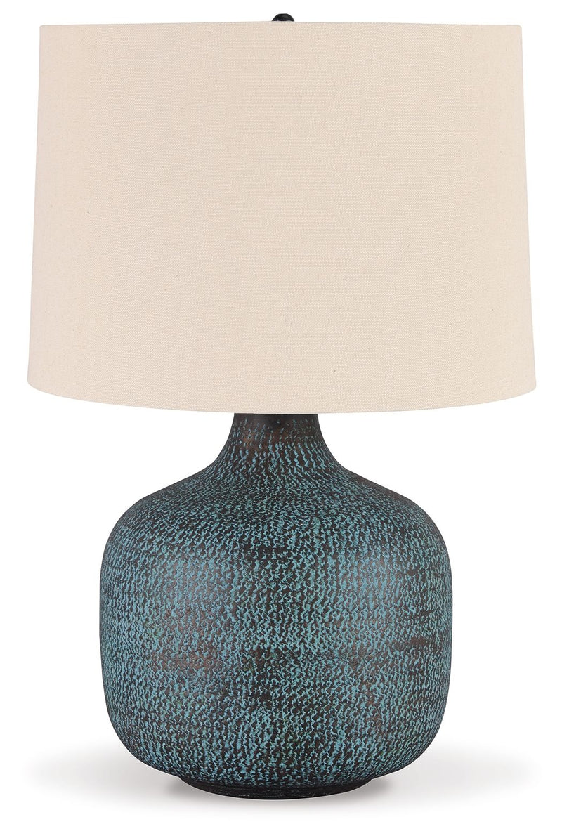 Malthace - Metal Table Lamp - Patina