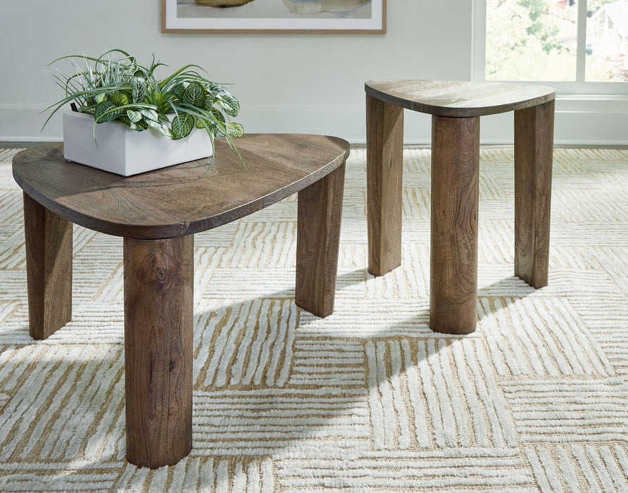 Reidport - Accent Cocktail Table Set (Set of 2) - Grayish Brown