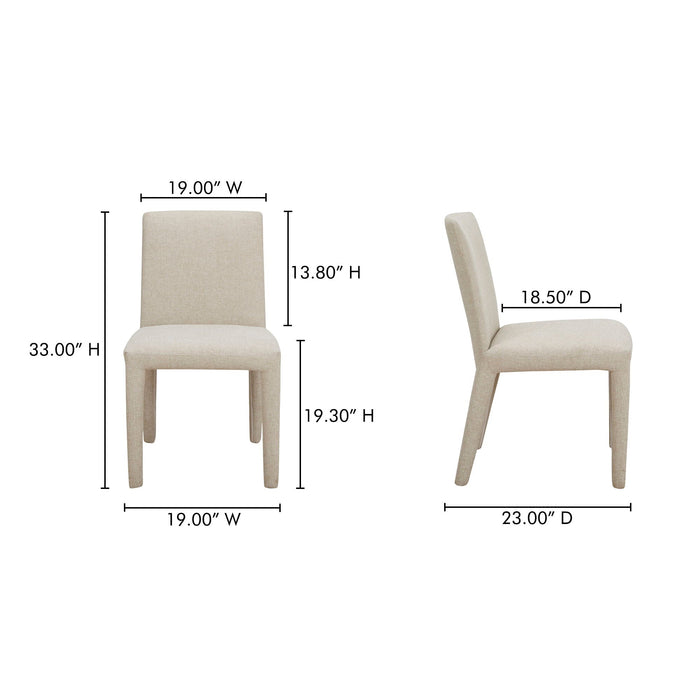 Monte - Dining Chair (Set of 2) - Beige