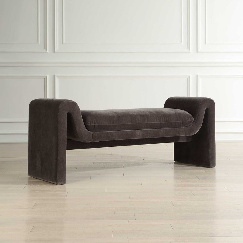 Manson - Modern Bench - Charcoal