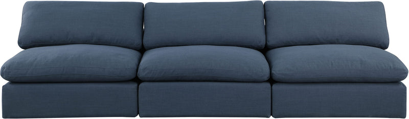 Comfy - Linen Modular Armless Sofa 3 Seats