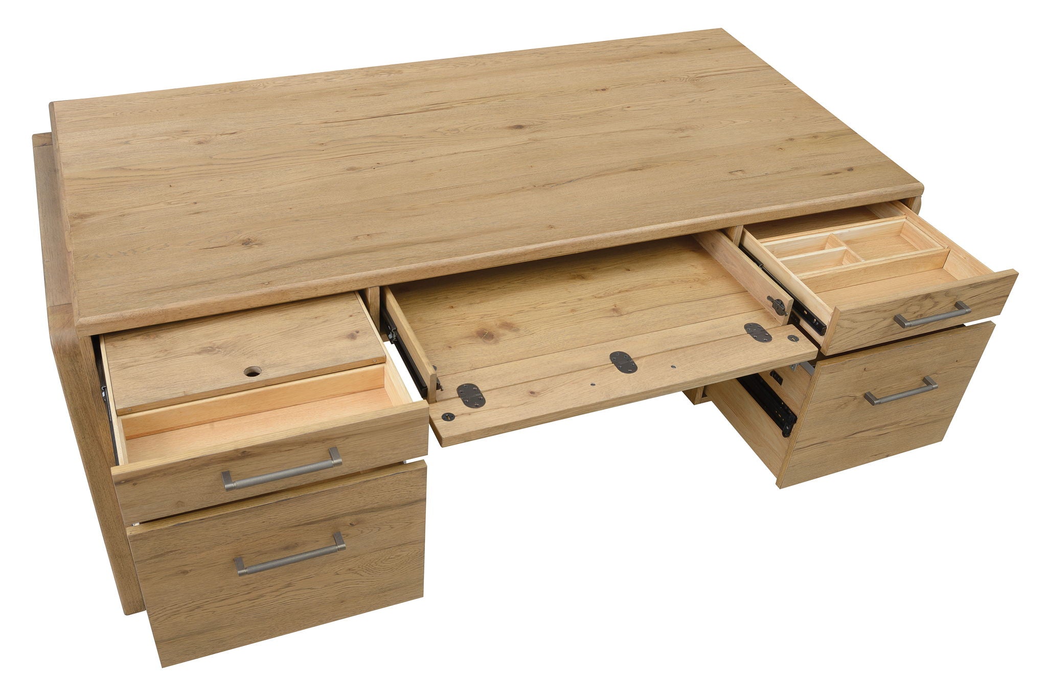 Home Office - Executive Desk - Light Brown — Sterling House Interiors