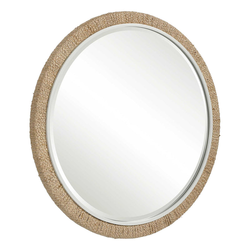 Carbet - Round Rope Mirror - Light Brown