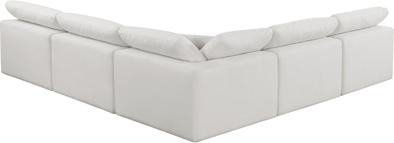 Comfy - 5 Piece Linen Modular Corner Armless Sectional