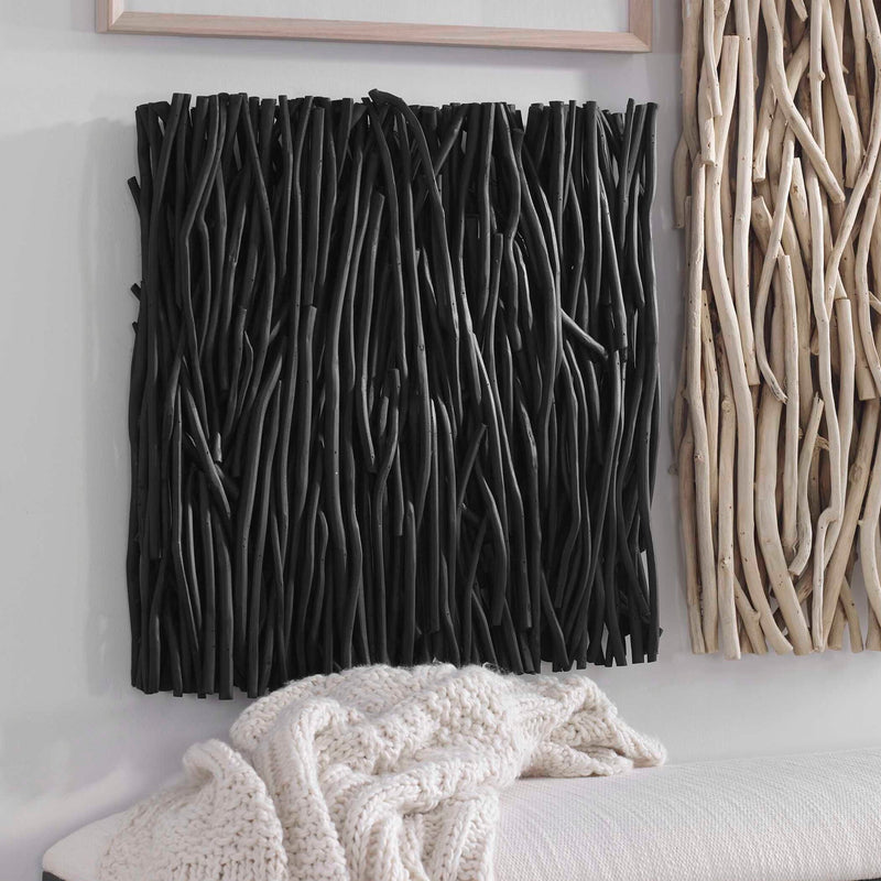 Gathered Teak - Square Wood Wall Decor