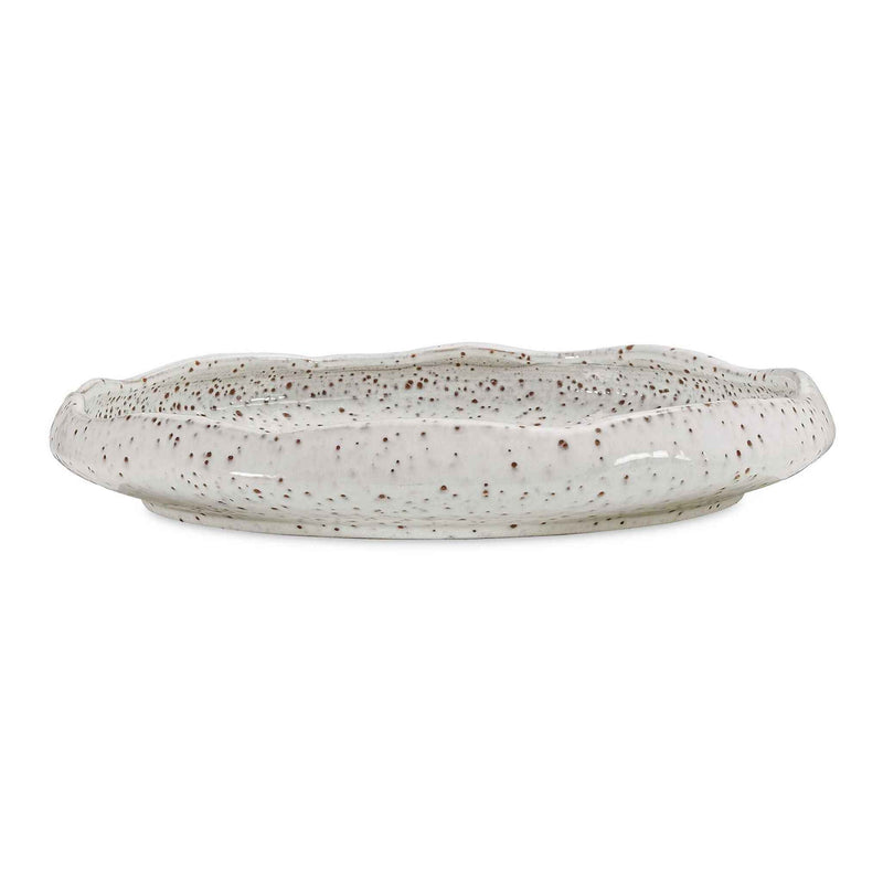 Stardust Ripple - Indoor-Outdoor Bowl - White