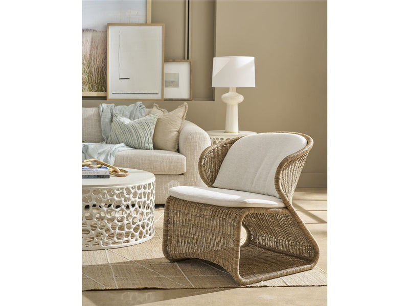 Oasis - Lounge Chair - Light Brown / White