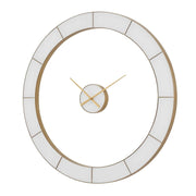 Ivory Halo - Minimalist Wall Clock - Gold / White