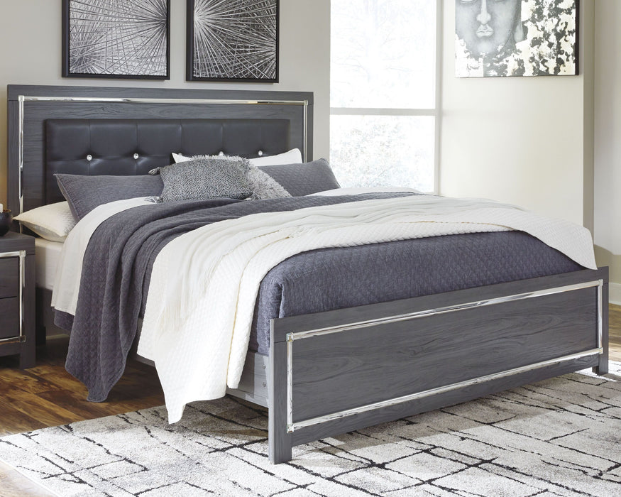 Lodanna Gray Panel Bed