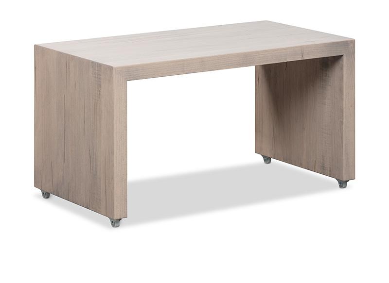 Kyoto Hover Occasional Coffee Table Collection with Wheels to Slide over Ottoman