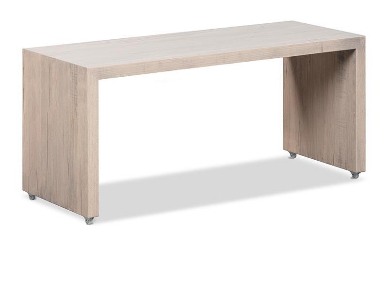 Kyoto Hover Occasional Coffee Table Collection with Wheels to Slide over Ottoman