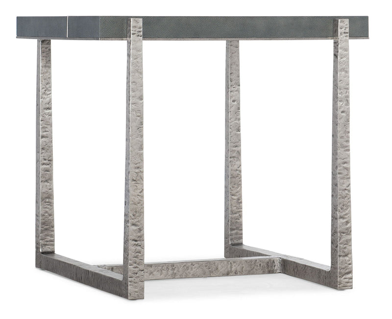 Chapman - Mixed Media End Table - Silver