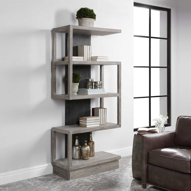 Nicasia - Modern Etagere - Silver