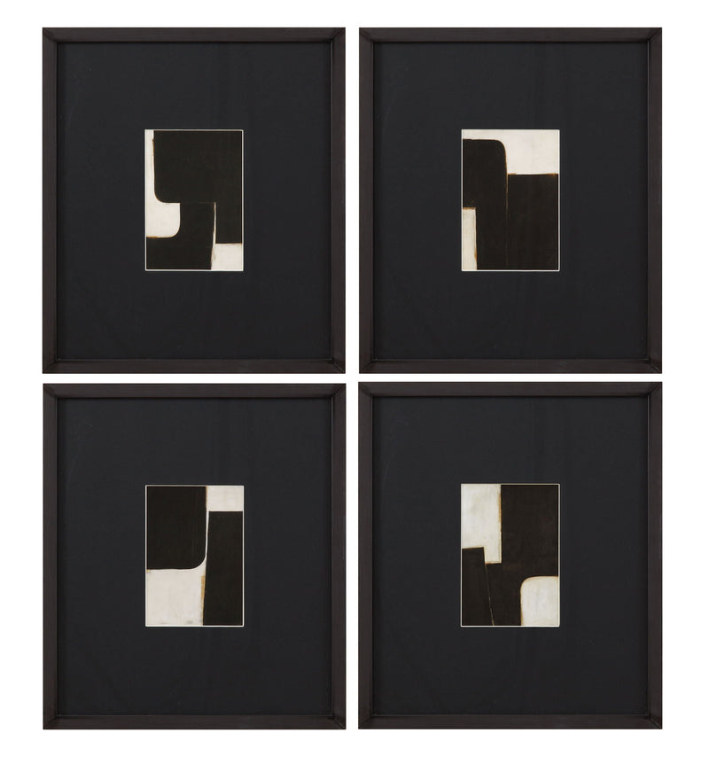 Desert Fragments VI Framed Print - Black / White