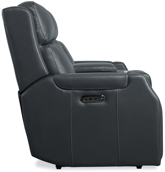 Nelson Zero Gravity Power Console Loveseat with Power Headrests and Lumbar