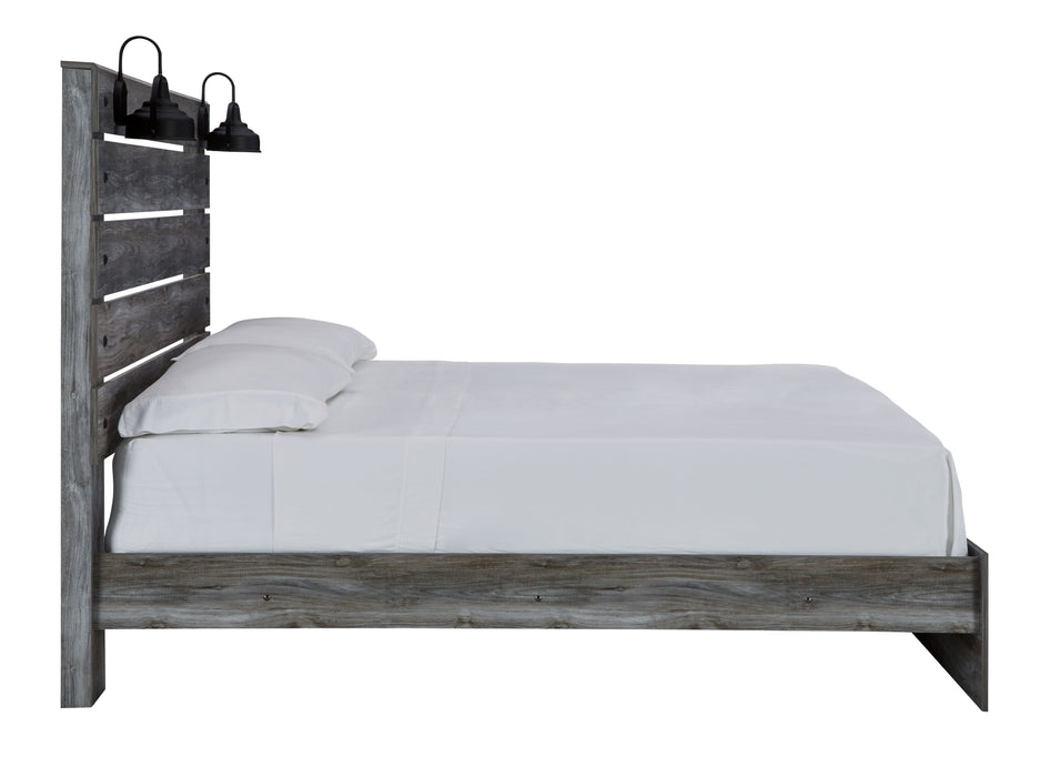 Baystorm Gray Panel Bed Footboard Slat - Queen