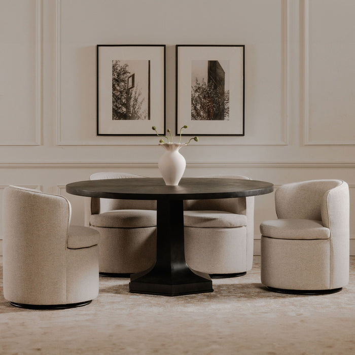 Dane - Swivel Chair - Oatmeal